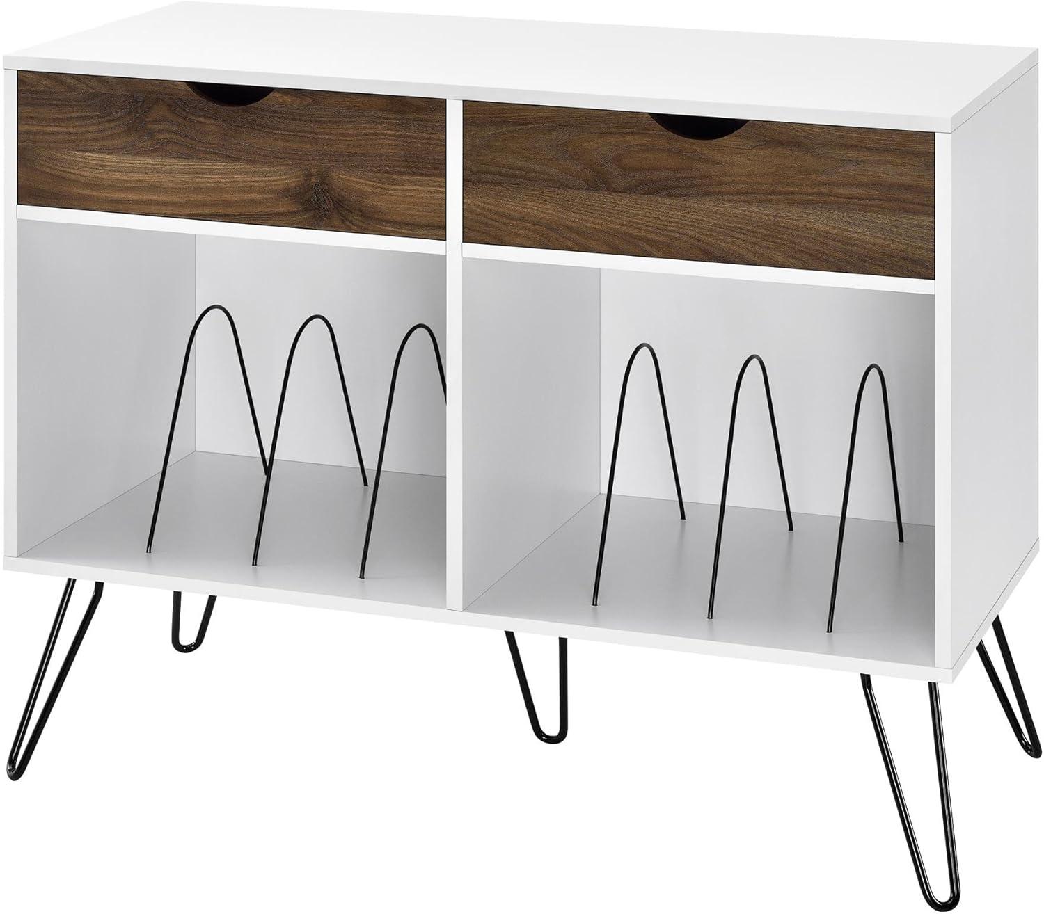 imageNovogratz Concord Turntable Stand with Drawers White
