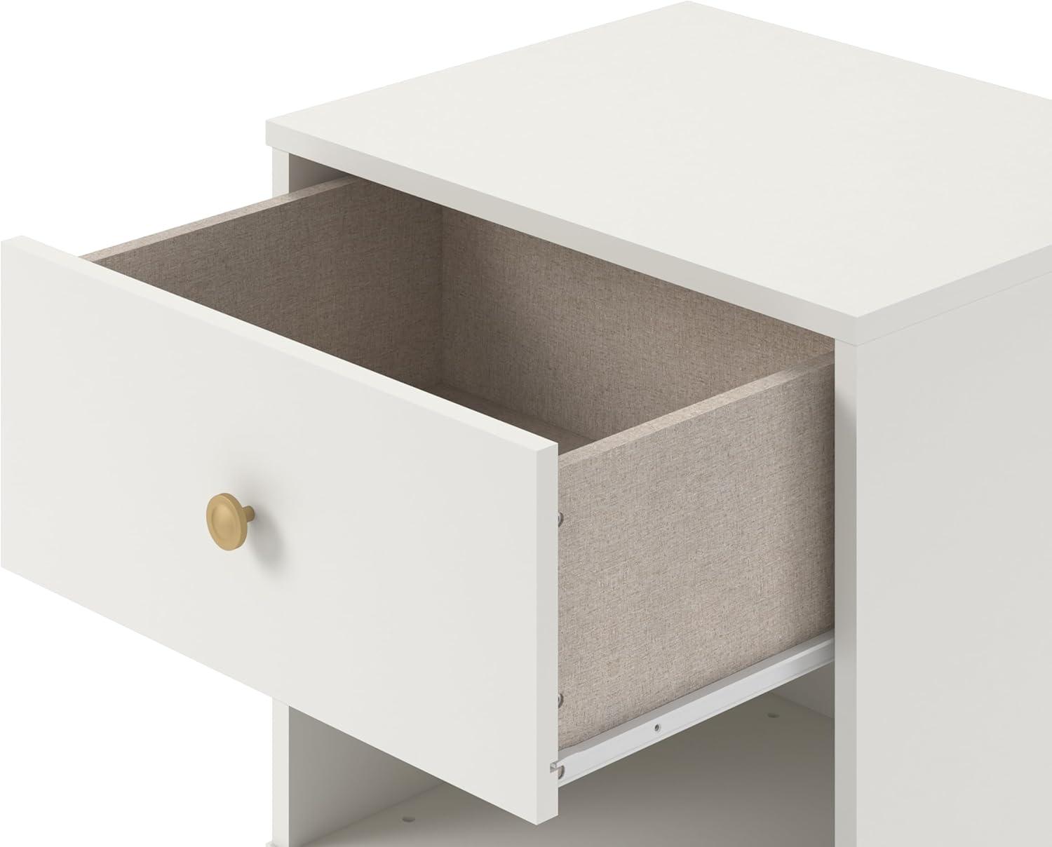 imageNovogratz Finley White Nightstand