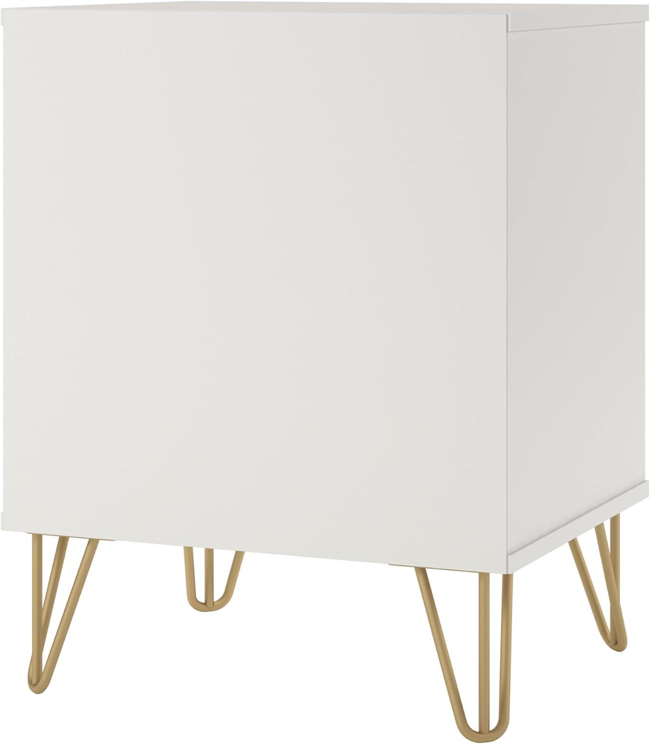 imageNovogratz Finley White Nightstand
