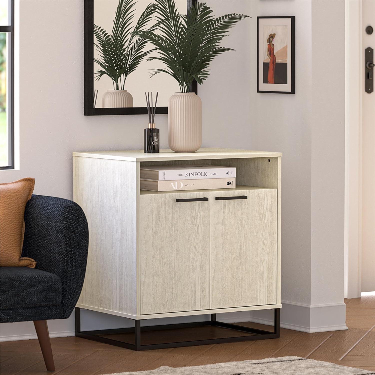 imageNovogratz Kelly 2 Door Accent Cabinet Ivory Oak