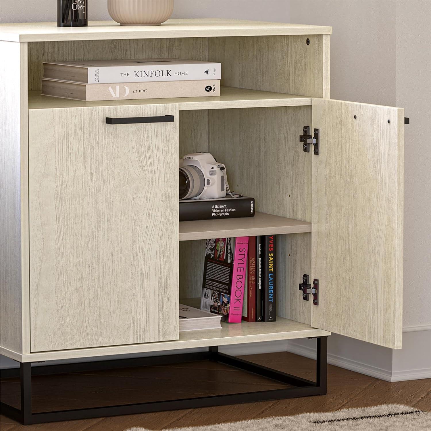 imageNovogratz Kelly 2 Door Accent Cabinet Ivory Oak