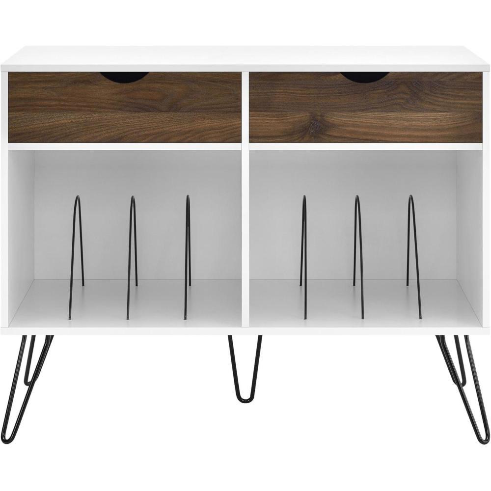 imageNovogratz Concord Turntable Stand with Drawers White