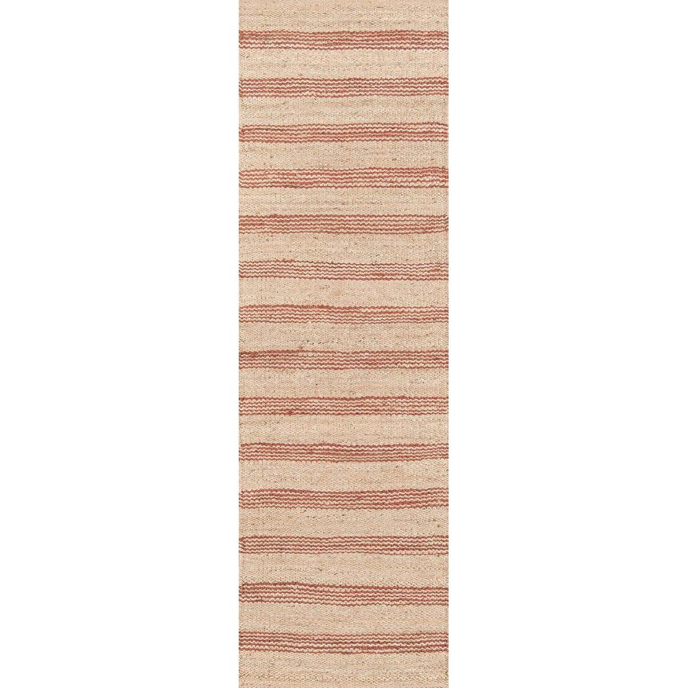 imageNovogratz by Momeni MONTAMTK1NVY5070 Montauk 100 Jute Hand Woven Indoor Area Rug 50quot x 70quot Navy BlueTerra Cott