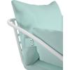 imageNovogratz 88061CWGE Poolside Gossip Collection Teddi Outdoor 2Piece Charcoal PatioLoungeChairsAqua Haze