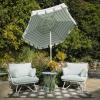 imageNovogratz 88061CWGE Poolside Gossip Collection Teddi Outdoor 2Piece Charcoal PatioLoungeChairsAqua Haze