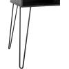 imageNovogratz Athena Computer Desk with Storage White Faux MarbleBlack Marble