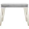 imageNovogratz Athena Computer Desk with Storage White Faux MarbleWhite Marble