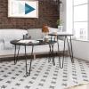 imageNovogratz Athena Nesting Tables Black Faux MarbleBlack Marble