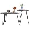 imageNovogratz Athena Nesting Tables Black Faux MarbleBlack Marble