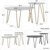 imageNovogratz Athena Nesting Tables Black Faux MarbleBlack Marble