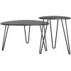 imageNovogratz Athena Nesting Tables Black Faux MarbleBlack Marble