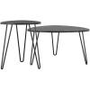 imageNovogratz Athena Nesting Tables Black Faux MarbleBlack Marble