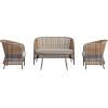 imageNovogratz Ava 4Piece Wicker Conversation Set by The