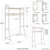 imageNovogratz Beverly OverTheBed Storage for Twin ampamp XL Twin Beds Blonde OakWhite