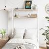 imageNovogratz Beverly OverTheBed Storage for Twin ampamp XL Twin Beds Blonde OakWhite