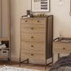 imageNovogratz Bushwick Tall 5 Drawer Dresser Natural