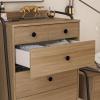 imageNovogratz Bushwick Tall 5 Drawer Dresser Natural