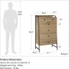 imageNovogratz Bushwick Tall 5 Drawer Dresser Natural