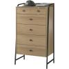 imageNovogratz Bushwick Tall 5 Drawer Dresser Natural
