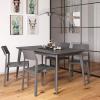 imageNovogratz Chandler Dining Chairs IndoorOutdoor 4Pack French BlueCharcoal