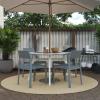 imageNovogratz Chandler Dining Chairs IndoorOutdoor 4Pack French BlueCharcoal