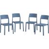 imageNovogratz Chandler Dining Chairs IndoorOutdoor 4Pack French BlueFrench Blue