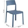 imageNovogratz Chandler Dining Chairs IndoorOutdoor 4Pack French BlueFrench Blue