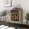 imageNovogratz Concord Beverage Storage Stand Brown OakNaturalBlack