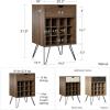 imageNovogratz Concord Beverage Storage Stand Brown OakNaturalBlack