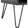 imageNovogratz Concord Turntable Stand with Drawers Black Oak