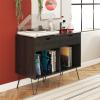 imageNovogratz Concord Turntable Stand with Drawers Black Oak