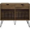 imageNovogratz Concord Turntable Stand with Drawers WalnutWalnut