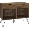 imageNovogratz Concord Turntable Stand with Drawers WalnutWalnut
