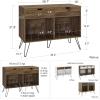 imageNovogratz Concord Turntable Stand with Drawers WalnutWalnut