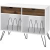 imageNovogratz Concord Turntable Stand with Drawers White