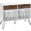 imageNovogratz Concord Turntable Stand with Drawers White