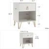 imageNovogratz Finley White Nightstand
