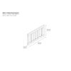 imageNovogratz Harper Baby Toddler Guardrail for Convertible Crib WalnutWalnut