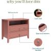 imageNovogratz Her Majesty 2Drawer Nightstand Dusty RoseDusty Rose