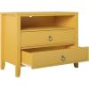 imageNovogratz Her Majesty 2Drawer Nightstand Dusty RoseMustard Yellow