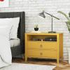 imageNovogratz Her Majesty 2Drawer Nightstand Dusty RoseMustard Yellow