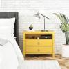 imageNovogratz Her Majesty 2Drawer Nightstand Dusty RoseMustard Yellow