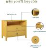 imageNovogratz Her Majesty 2Drawer Nightstand Dusty RoseMustard Yellow