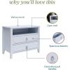 imageNovogratz Her Majesty 2Drawer Nightstand Dusty RosePowder Blue