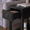 imageNovogratz Her Majesty Narrow Side Table WhiteBlack