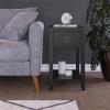 imageNovogratz Her Majesty Narrow Side Table WhiteBlack
