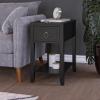 imageNovogratz Her Majesty Narrow Side Table WhiteBlack