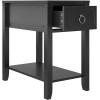 imageNovogratz Her Majesty Narrow Side Table WhiteBlack