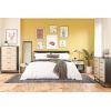 imageNovogratz Kelly 6 Drawer Dresser Faux Rattan ampamp Black OakBlack Oak