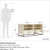 imageNovogratz Kelly TV Stand with Drawers for TVs up to 55quot Ivory Oak